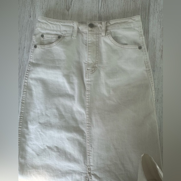 Oat New York Denim Jean Midi Skirt 4/27 - Picture 7 of 12